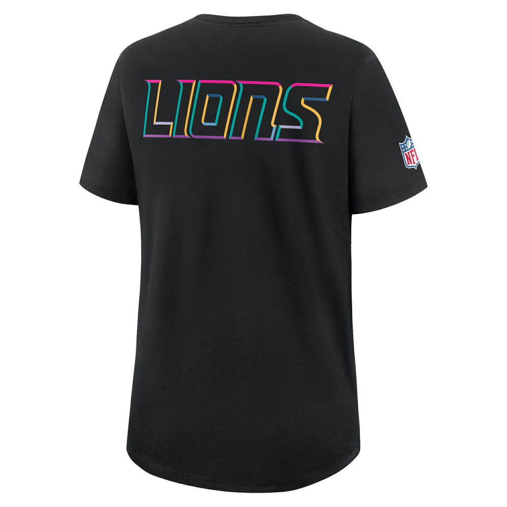 Nike Detroit Lions Women's 2025 NFL Crucial Catch Tri-Blend Dri-FIT T-Shirt Black