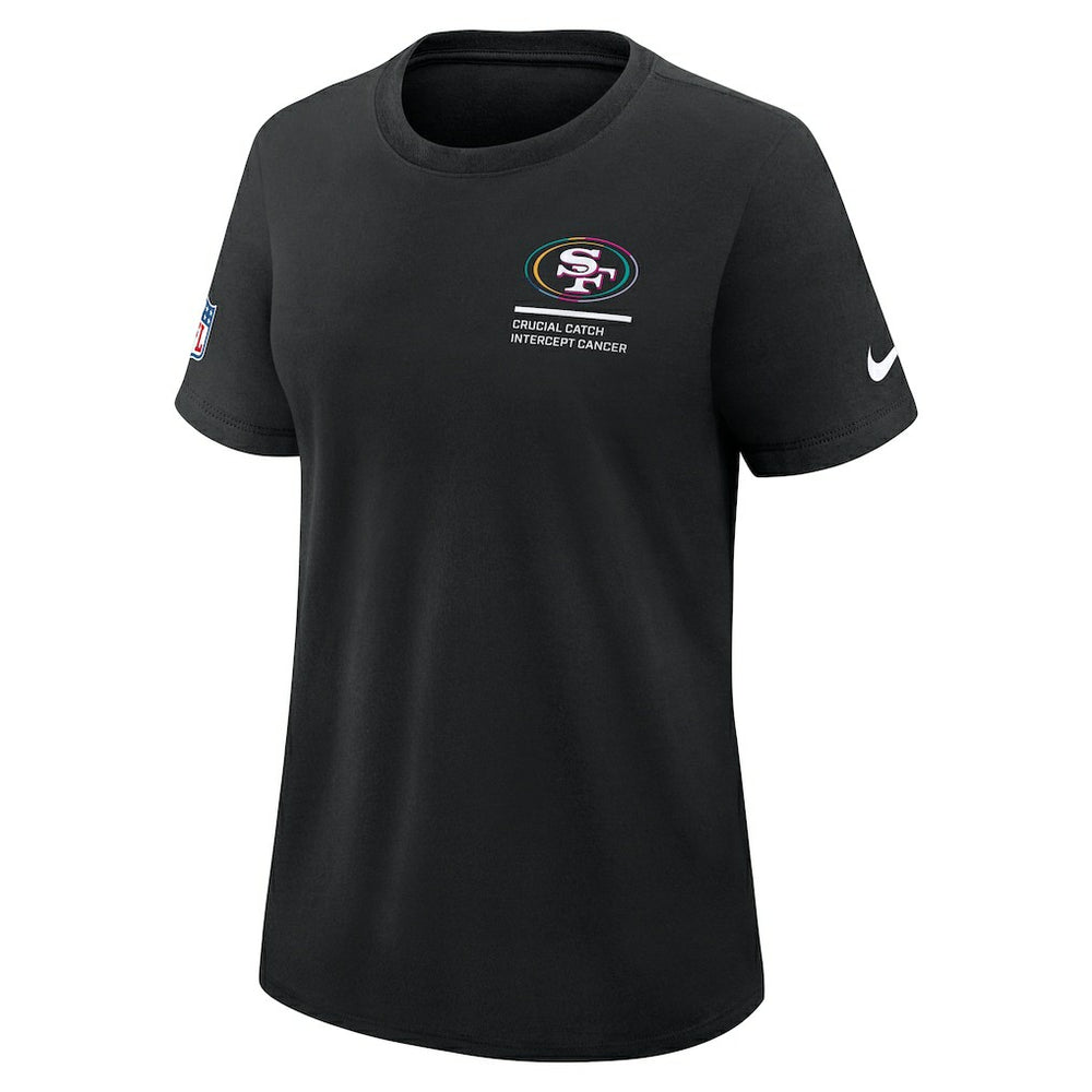Nike San Francisco 49ers Women's 2025 NFL Crucial Catch Tri-Blend Dri-FIT T-Shirt Black