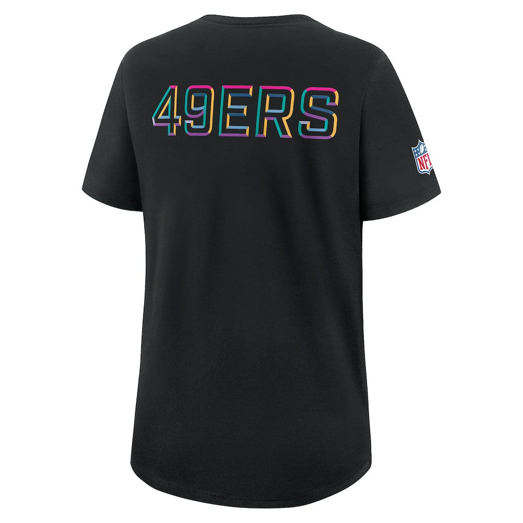 Nike San Francisco 49ers Women's 2025 NFL Crucial Catch Tri-Blend Dri-FIT T-Shirt Black