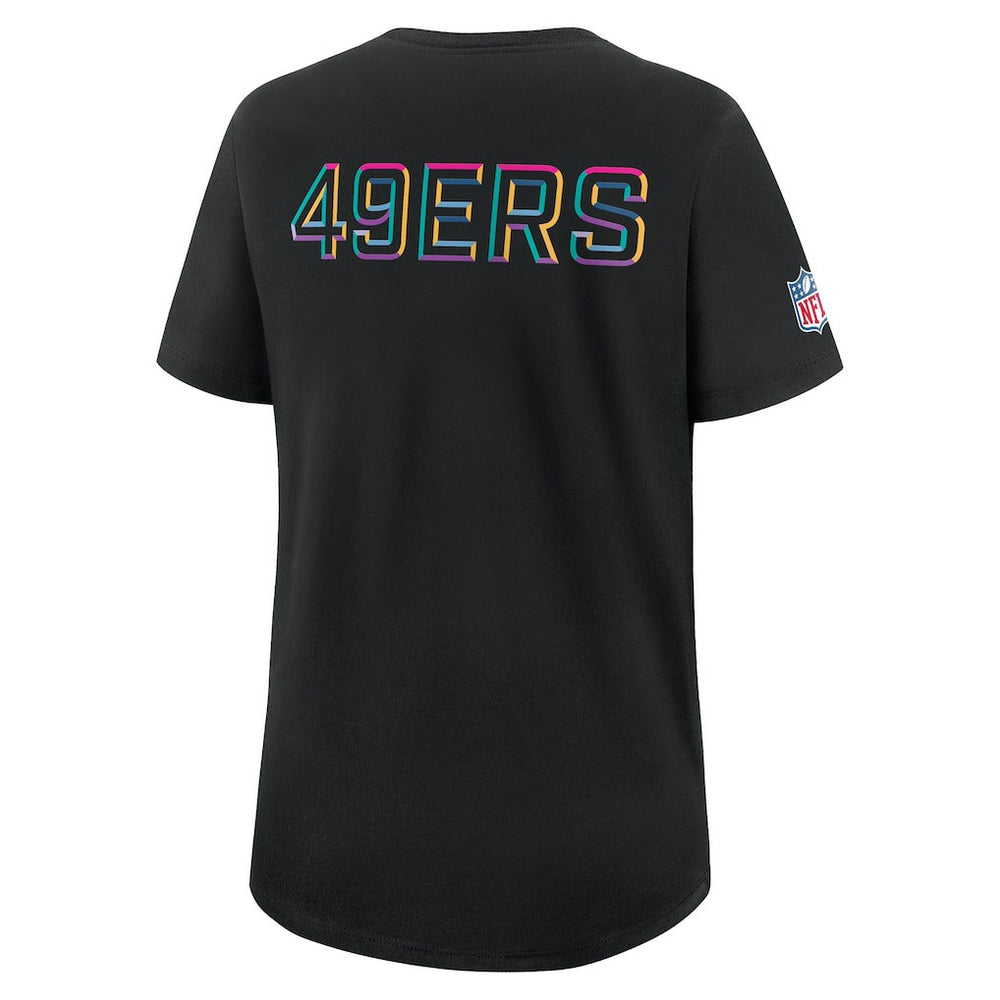 Nike San Francisco 49ers Women's 2025 NFL Crucial Catch Tri-Blend Dri-FIT T-Shirt Black