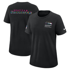 Nike Seattle Seahawks Women's 2025 NFL Crucial Catch Tri-Blend Dri-FIT T-Shirt Black