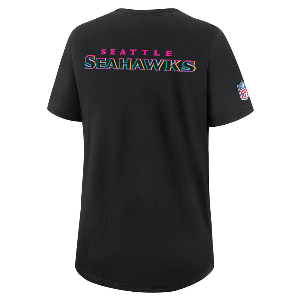 Nike Seattle Seahawks Women's 2025 NFL Crucial Catch Tri-Blend Dri-FIT T-Shirt Black
