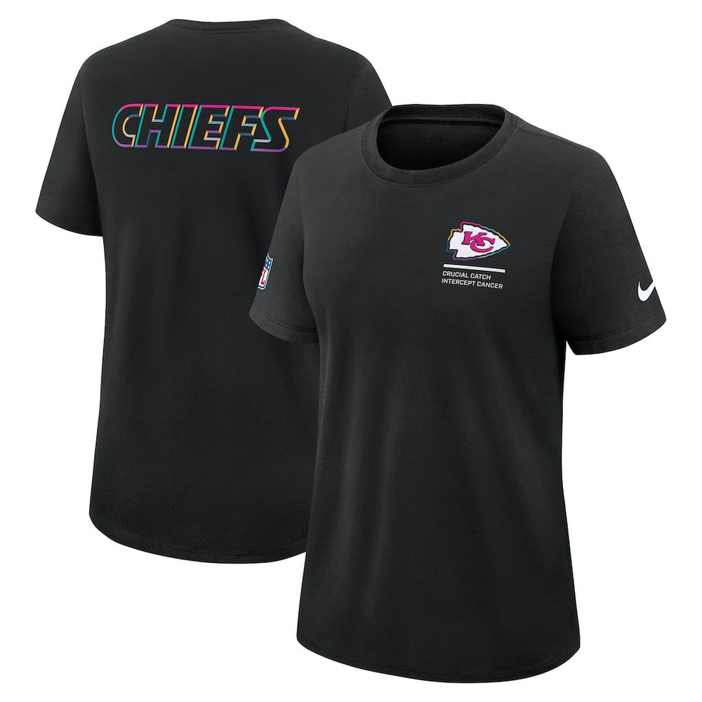 Nike Kansas City Chiefs Women's 2025 NFL Crucial Catch Tri-Blend Dri-FIT T-Shirt Black