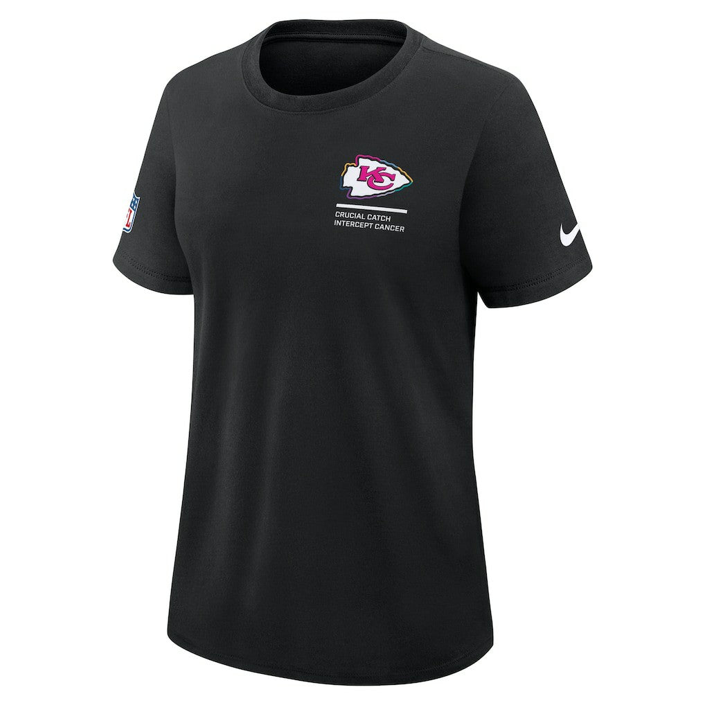 Nike Kansas City Chiefs Women's 2025 NFL Crucial Catch Tri-Blend Dri-FIT T-Shirt Black