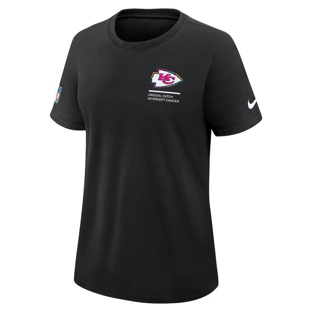 Nike Kansas City Chiefs Women's 2025 NFL Crucial Catch Tri-Blend Dri-FIT T-Shirt Black