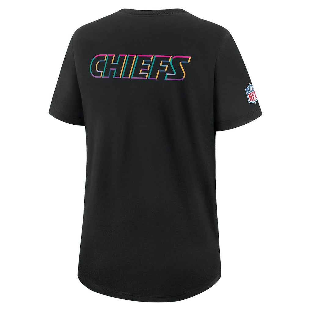 Nike Kansas City Chiefs Women's 2025 NFL Crucial Catch Tri-Blend Dri-FIT T-Shirt Black