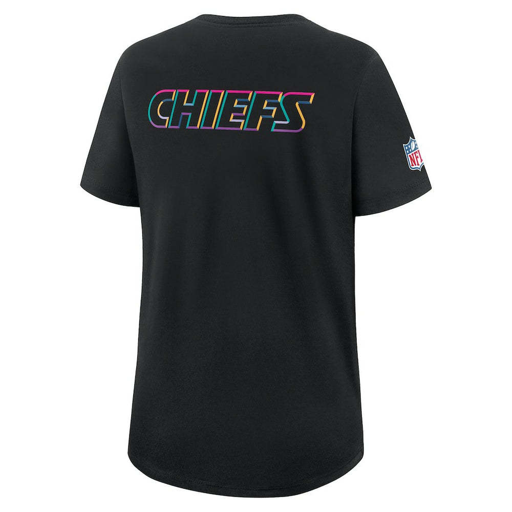 Nike Kansas City Chiefs Women's 2025 NFL Crucial Catch Tri-Blend Dri-FIT T-Shirt Black
