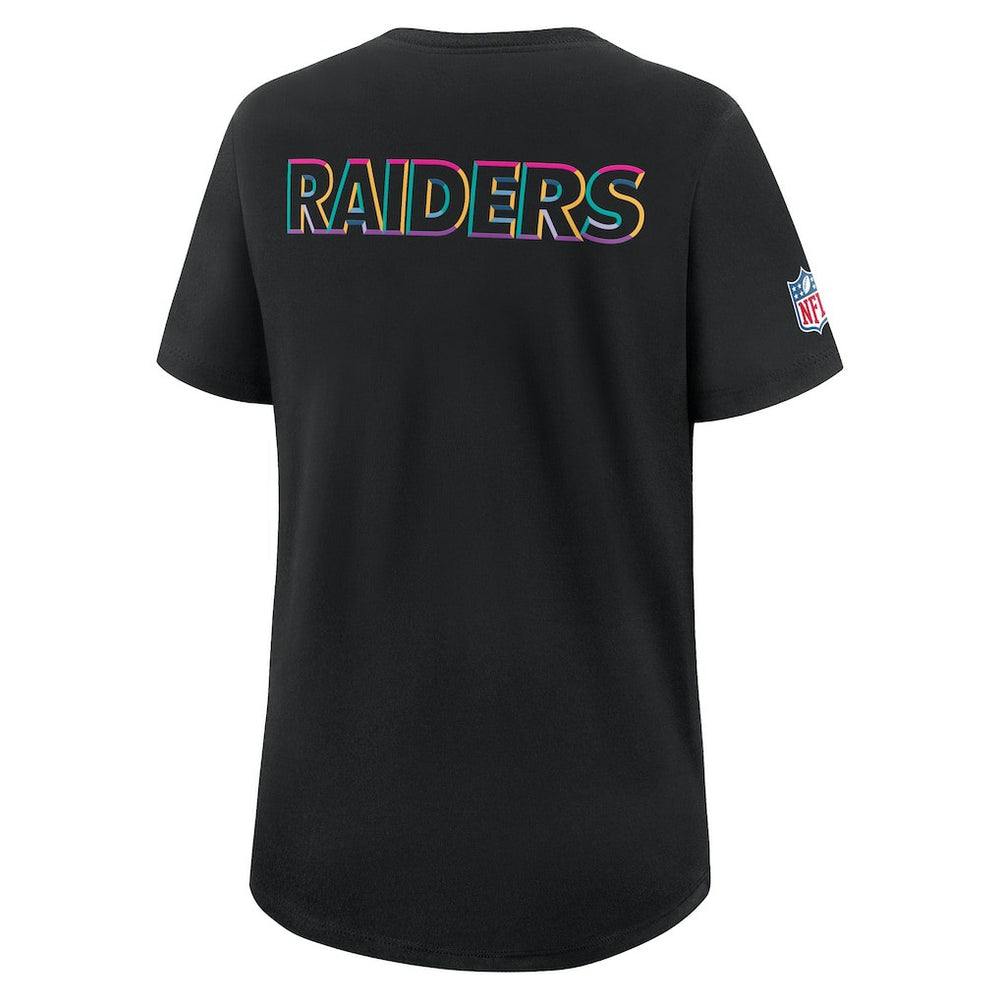 Nike Las Vegas Raiders Women's 2025 NFL Crucial Catch Tri-Blend Dri-FIT T-Shirt Black