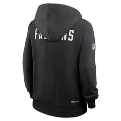 Nike Atlanta Falcons Women's Throwback Sideline Standard Issue Dri-FIT Hoodie Black