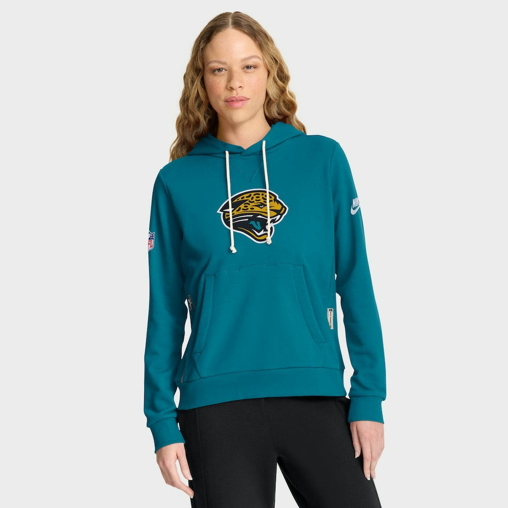 Nike Jacksonville Jaguars Women's Throwback Sideline Standard Issue Dri-FIT Hoodie Teal