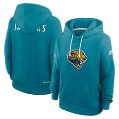 Nike Jacksonville Jaguars Women's Throwback Sideline Standard Issue Dri-FIT Hoodie Teal