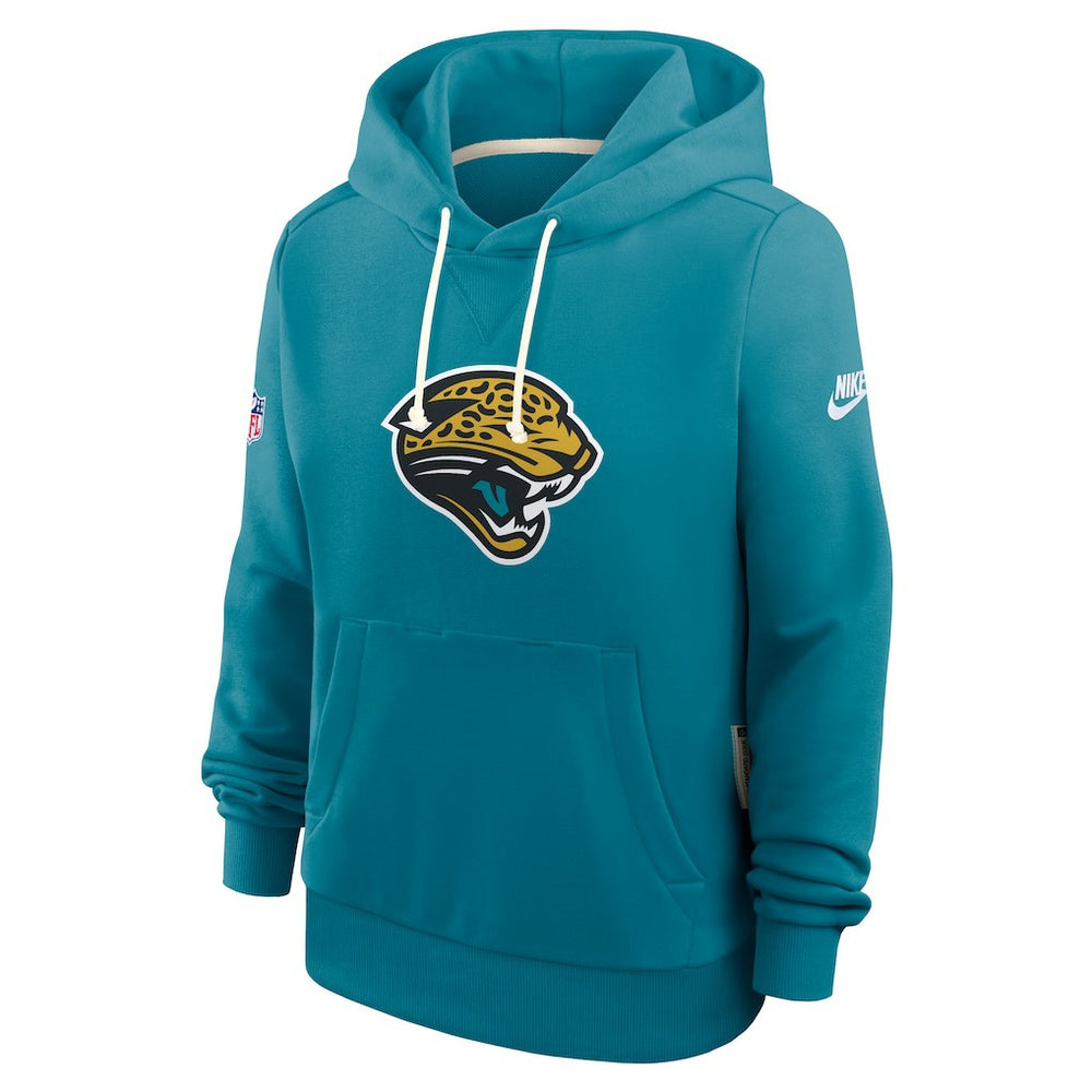 Nike Jacksonville Jaguars Women's Throwback Sideline Standard Issue Dri-FIT Hoodie Teal