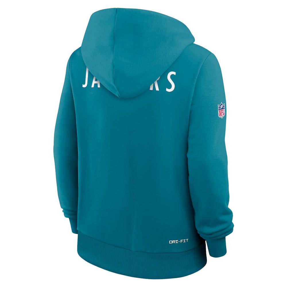Nike Jacksonville Jaguars Women's Throwback Sideline Standard Issue Dri-FIT Hoodie Teal