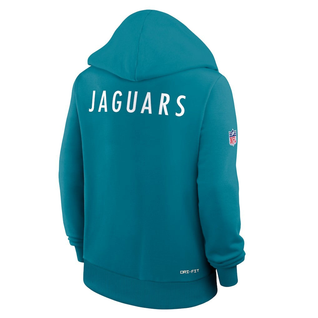 Nike Jacksonville Jaguars Women's Throwback Sideline Standard Issue Dri-FIT Hoodie Teal