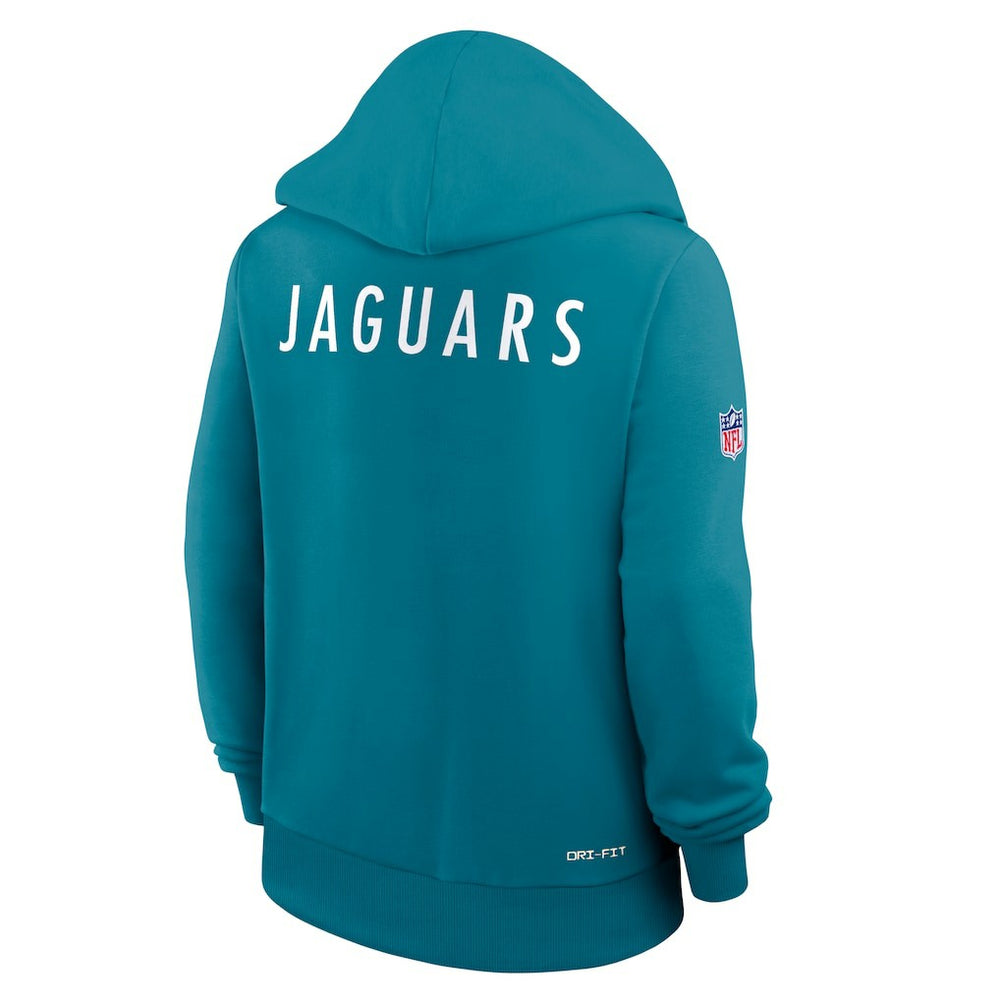 Nike Jacksonville Jaguars Women's Throwback Sideline Standard Issue Dri-FIT Hoodie Teal