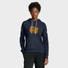 Nike Green Bay Packers Women's Sideline Standard Issue Dri-FIT Hoodie Navy