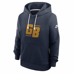 Nike Green Bay Packers Women's Sideline Standard Issue Dri-FIT Hoodie Navy