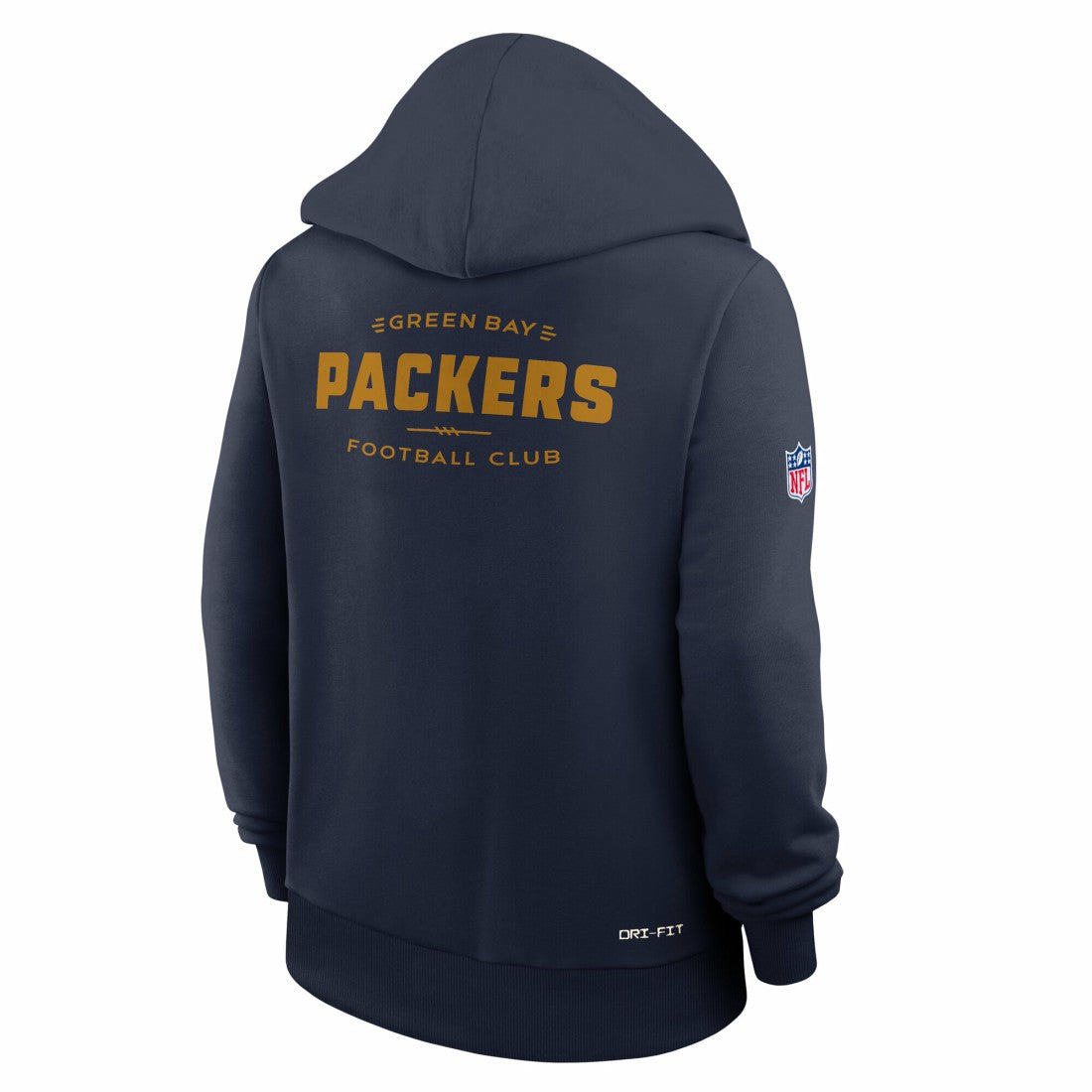 Nike Green Bay Packers Women's Sideline Standard Issue Dri-FIT Hoodie Navy
