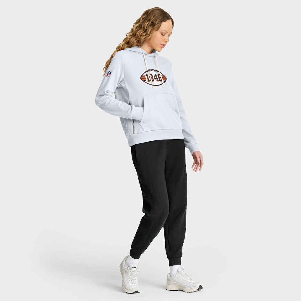 Nike Cleveland Browns Women's Throwback Sideline Standard Issue Dri-FIT Hoodie White