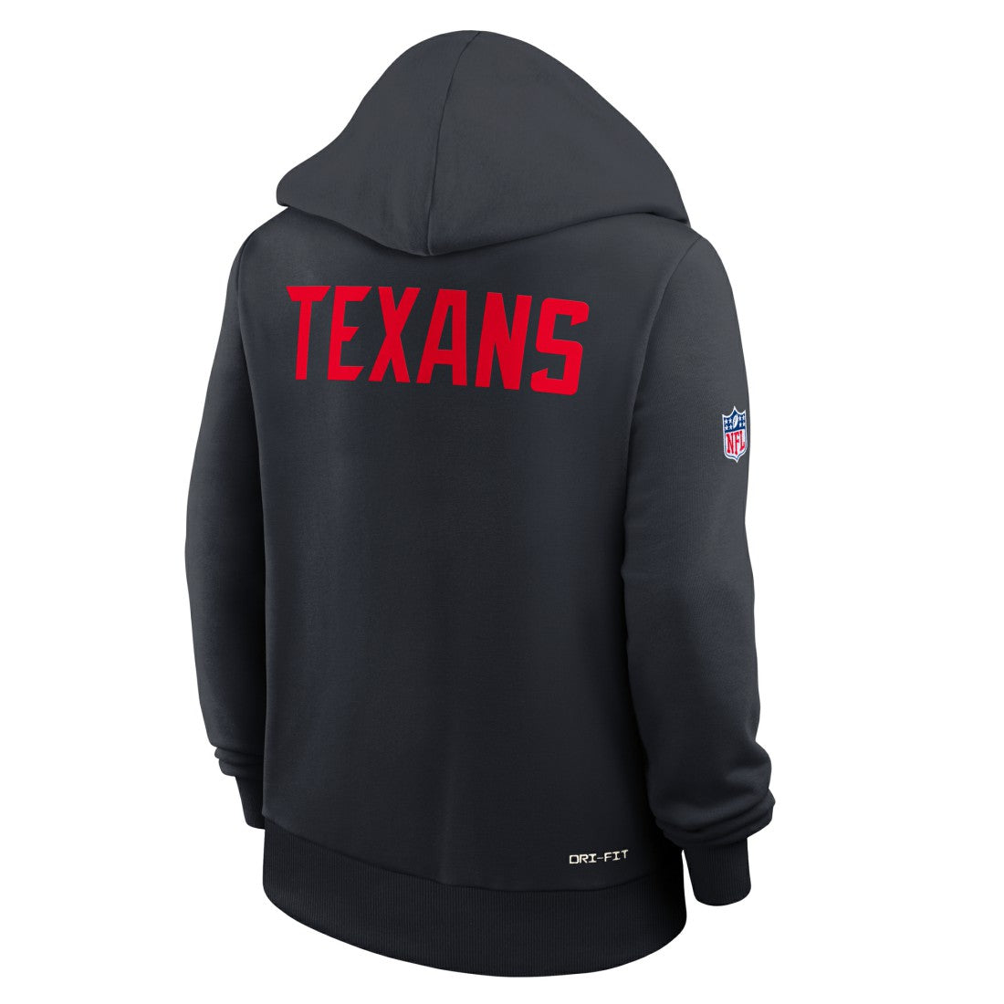 Nike Houston Texans Women's Throwback Sideline Standard Issue Dri-FIT Hoodie Navy