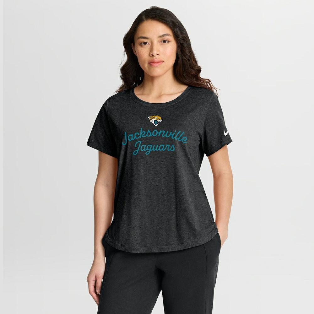Nike Jacksonville Jaguars Women's Script Tri-Blend T-Shirt Black