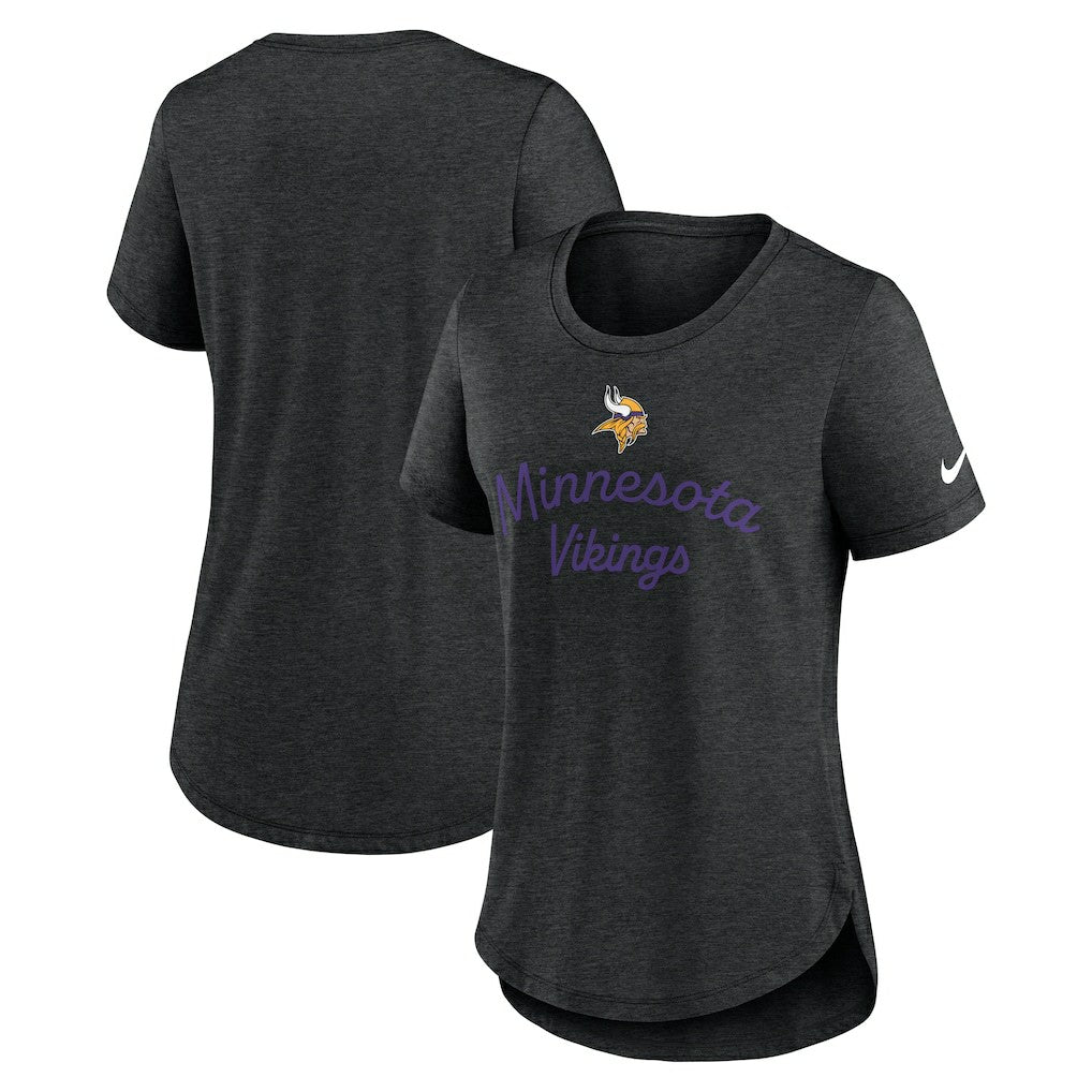Nike Minnesota Vikings Women's Script Tri-Blend T-Shirt Black