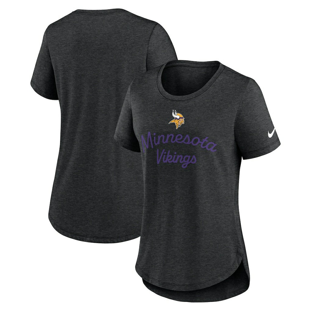 Nike Minnesota Vikings Women's Script Tri-Blend T-Shirt Black
