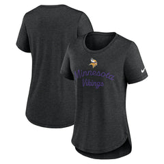 Nike Minnesota Vikings Women's Script Tri-Blend T-Shirt Black
