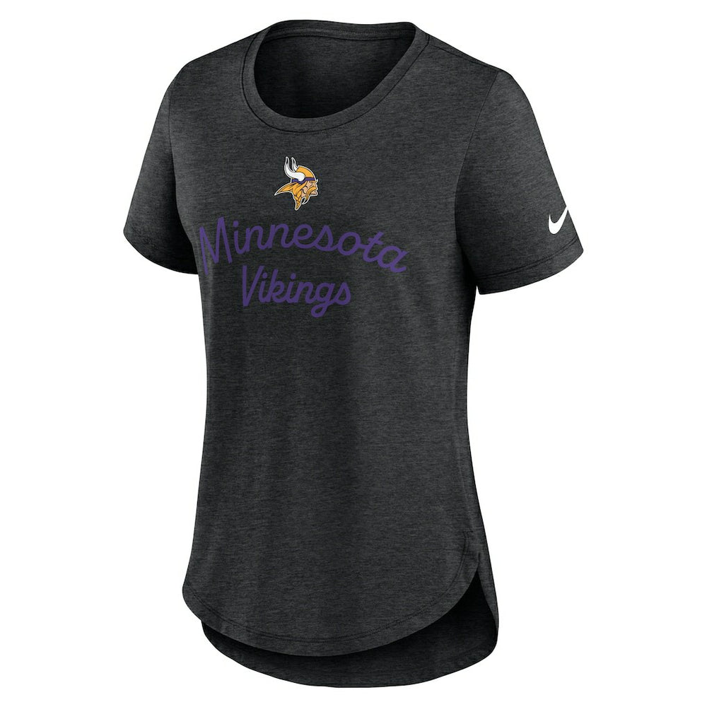 Nike Minnesota Vikings Women's Script Tri-Blend T-Shirt Black