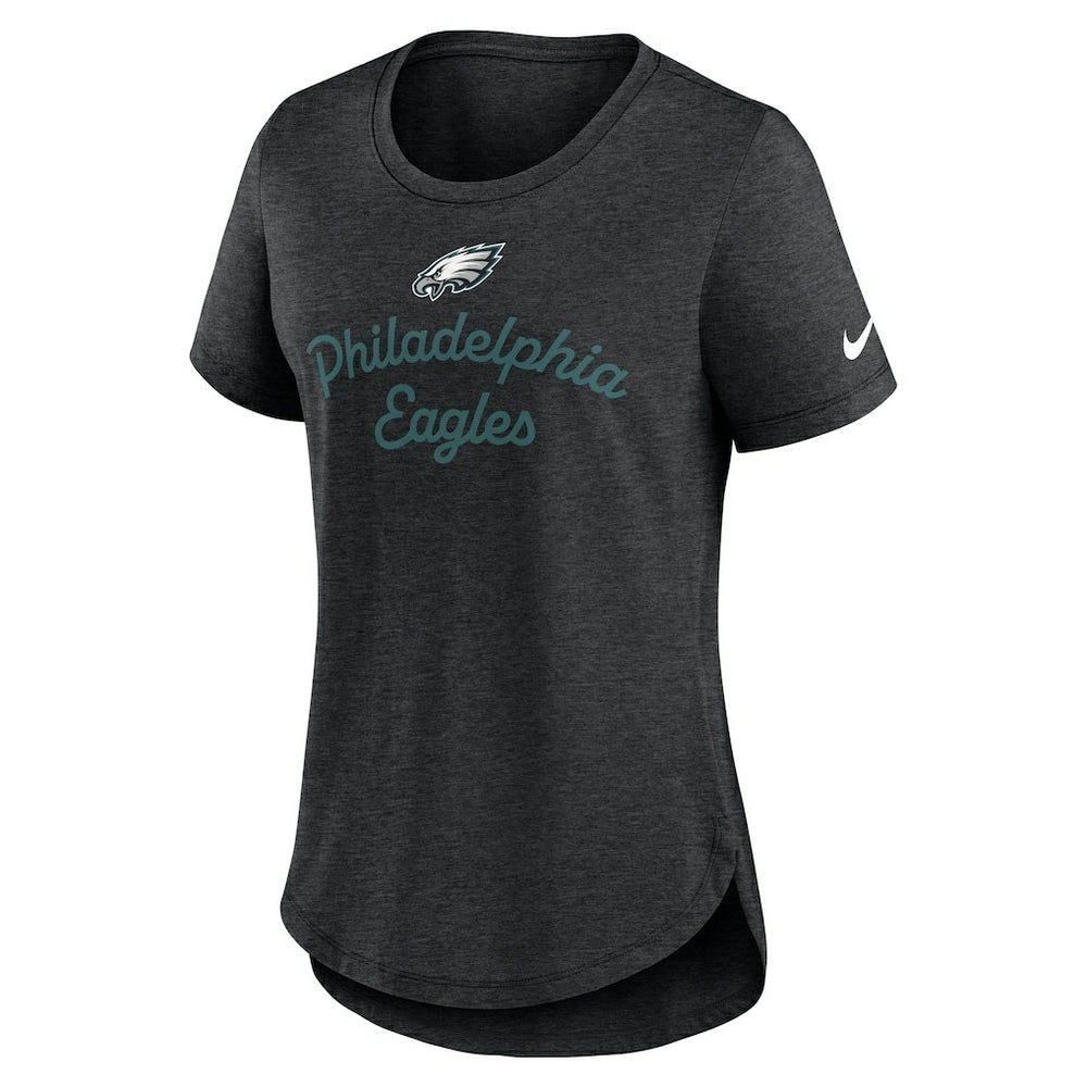 Nike Philadelphia Eagles Women's Script Tri-Blend T-Shirt Black