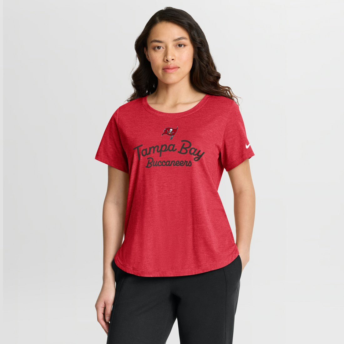 Nike Tampa Bay Buccaneers Women's Script Tri-Blend T-Shirt Red