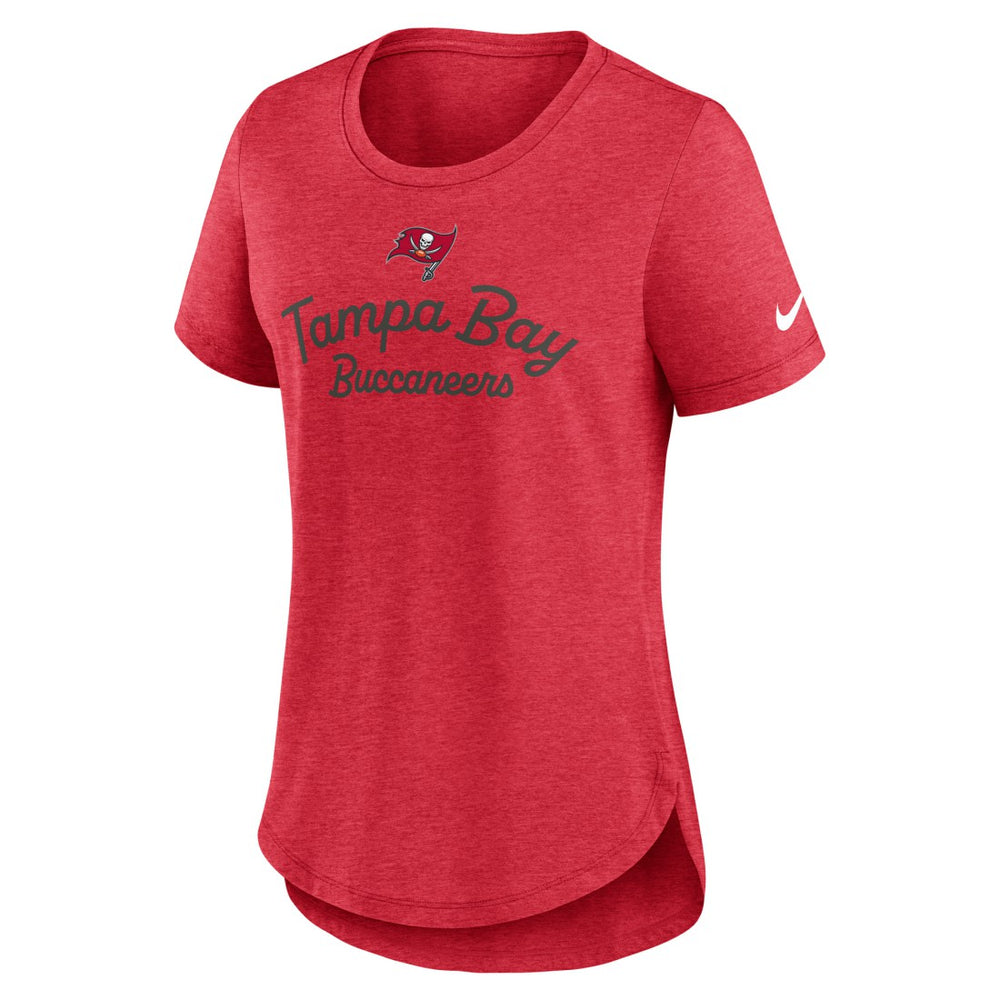 Nike Tampa Bay Buccaneers Women's Script Tri-Blend T-Shirt Red