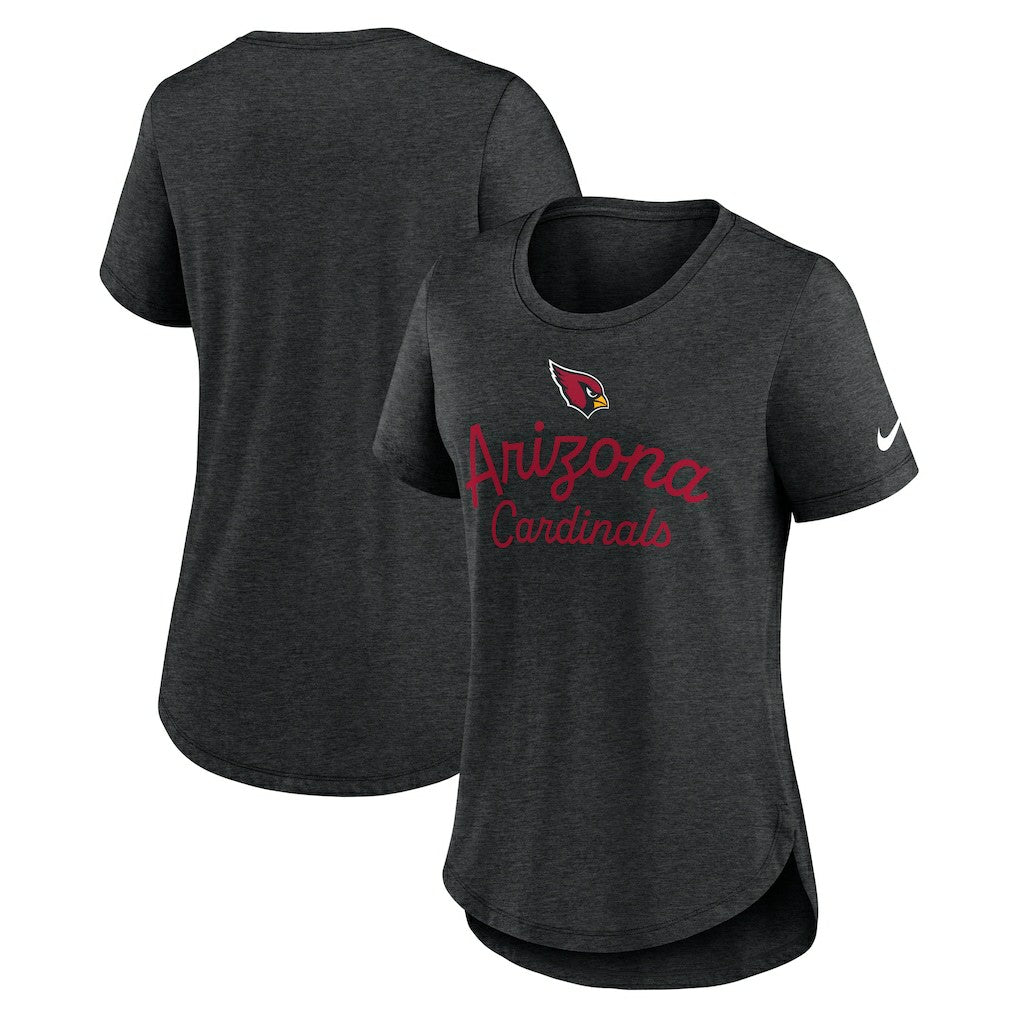Nike Arizona Cardinals Women's Script Tri-Blend T-Shirt Black