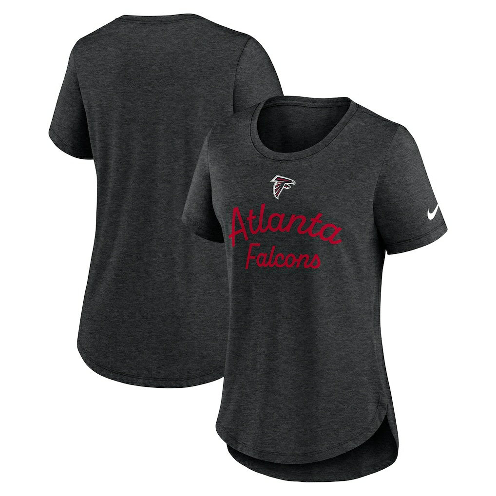 Nike Atlanta Falcons Women's Script Tri-Blend T-Shirt Black