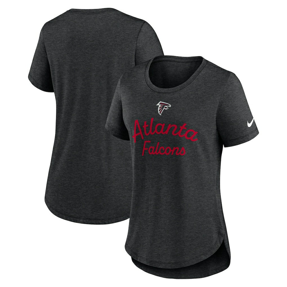 Nike Atlanta Falcons Women's Script Tri-Blend T-Shirt Black
