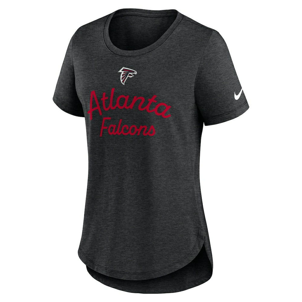 Nike Atlanta Falcons Women's Script Tri-Blend T-Shirt Black