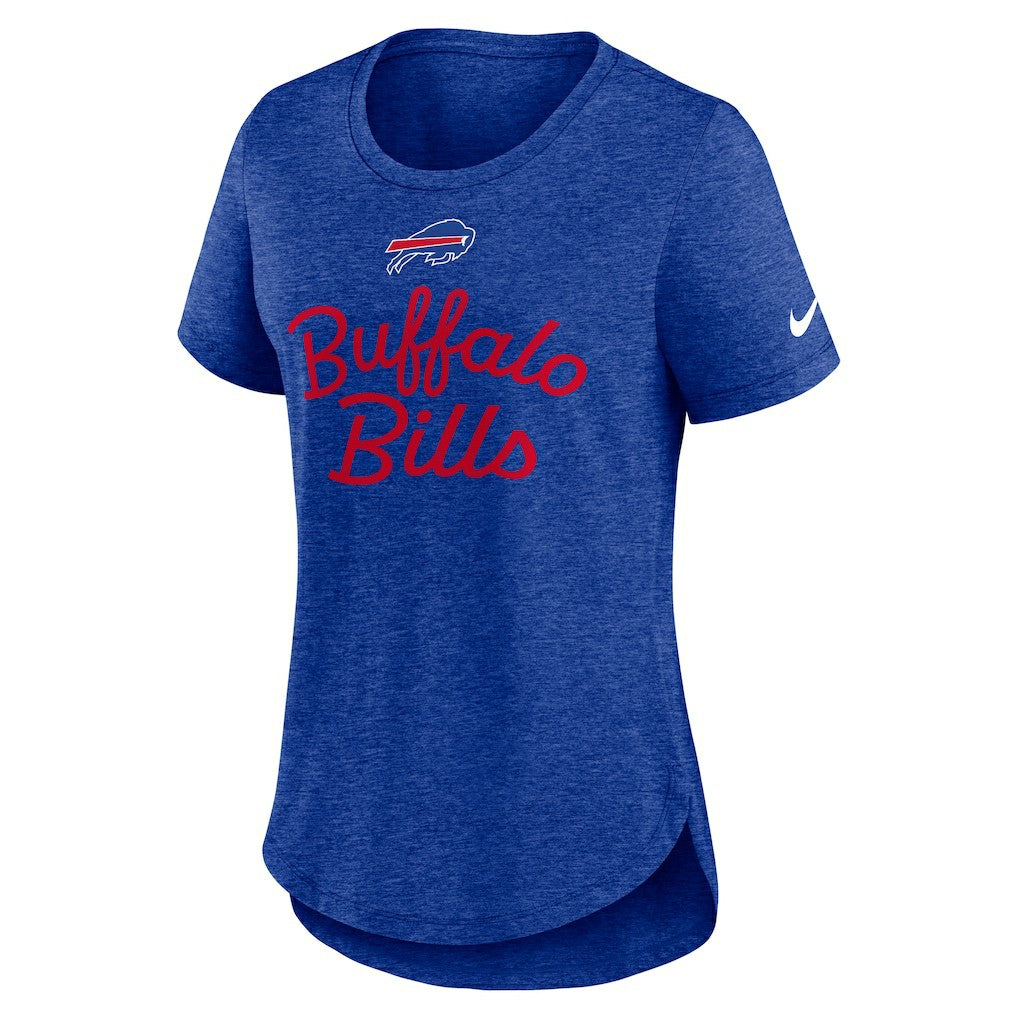 Nike Buffalo Bills Women's Script Tri-Blend T-Shirt Royal