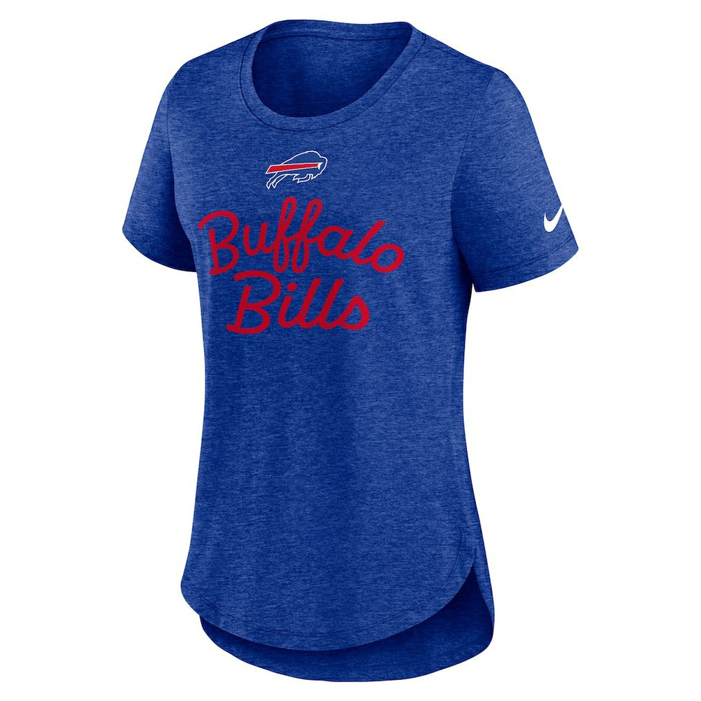 Nike Buffalo Bills Women's Script Tri-Blend T-Shirt Royal