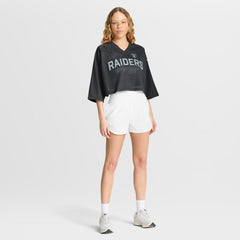Nike Las Vegas Raiders Women's Primetime Cropped Mesh Dri-FIT Fashion Jersey Black