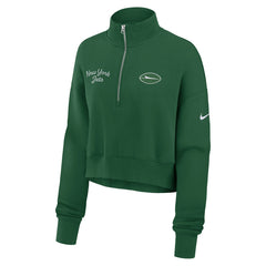 Nike New York Jets Women's Primetime Phoenix Half-Zip Sweatshirt Green