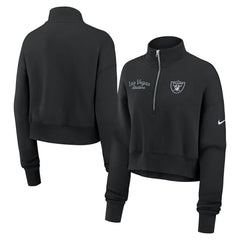Nike Las Vegas Raiders Women's Primetime Phoenix Half-Zip Sweatshirt Black