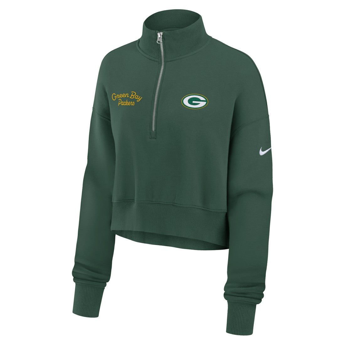 Nike Green Bay Packers Women's Primetime Phoenix Half-Zip Sweatshirt Green