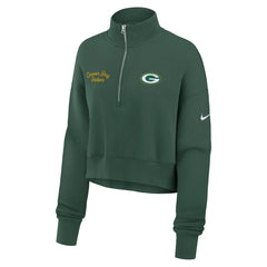 Nike Green Bay Packers Women's Primetime Phoenix Half-Zip Sweatshirt Green