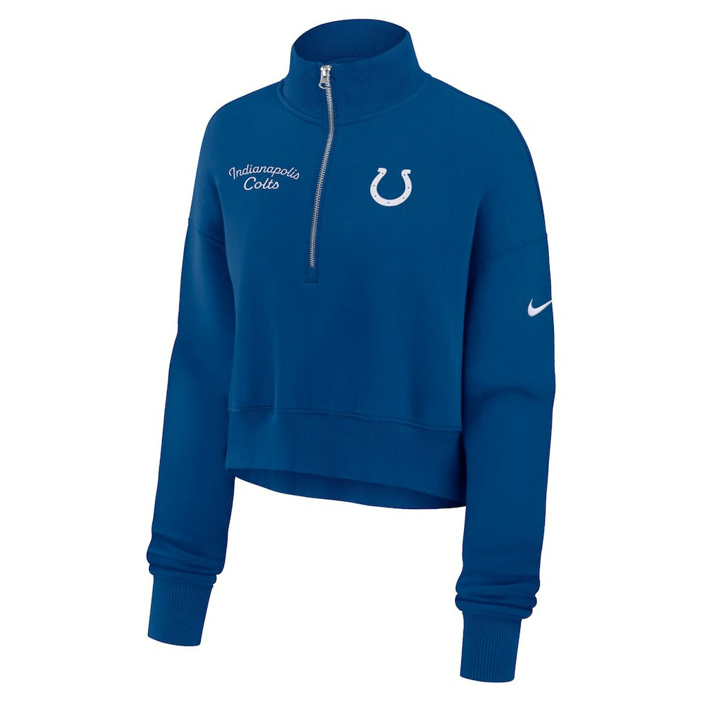Nike Indianapolis Colts Women's Primetime Phoenix Half-Zip Sweatshirt Royal