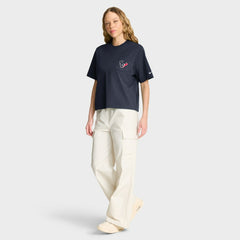 Nike Houston Texans Women's Rewind Pocket Boxy T-Shirt Navy