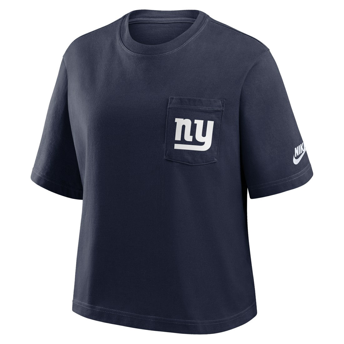 Nike New York Giants Women's Rewind Pocket Boxy T-Shirt Royal