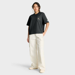 Nike Pittsburgh Steelers Women's Rewind Pocket Boxy T-Shirt Black