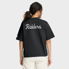 Nike Las Vegas Raiders Women's Rewind Pocket Boxy T-Shirt Black