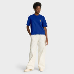 Nike Los Angeles Rams Women's Rewind Pocket Boxy T-Shirt Royal