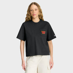 Nike Washington Commanders Women's Rewind Pocket Boxy T-Shirt Black